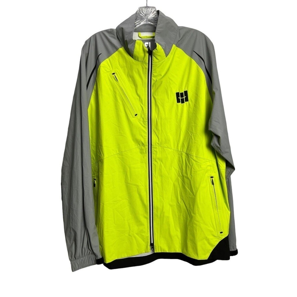 Foot Joy Golf Rain Jacket DryJoys SELECT LS Large Green LIME/GB MSRP $385